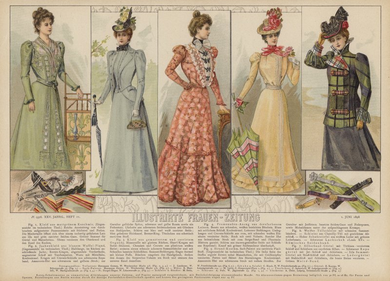 Illustration for Illustrirte Frauen-Zeitung by German School