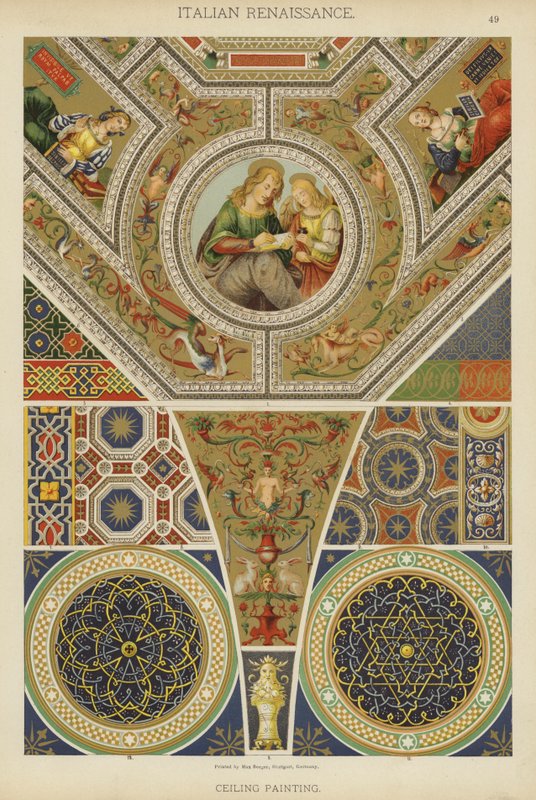 Italian Renaissance, Ceiling Painting by German School