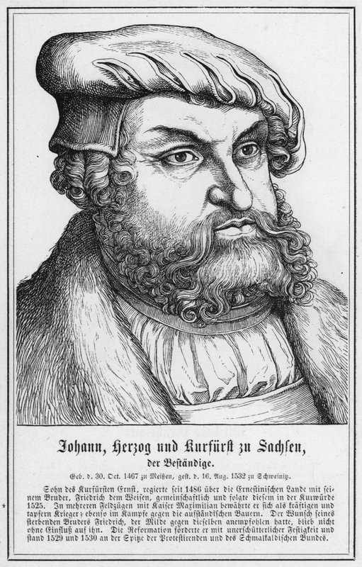 Johann, Duke and Elector of Saxony, the Steadfast by German School