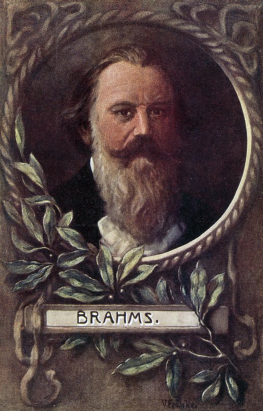 Johannes Brahms, German composer and pianist by German School