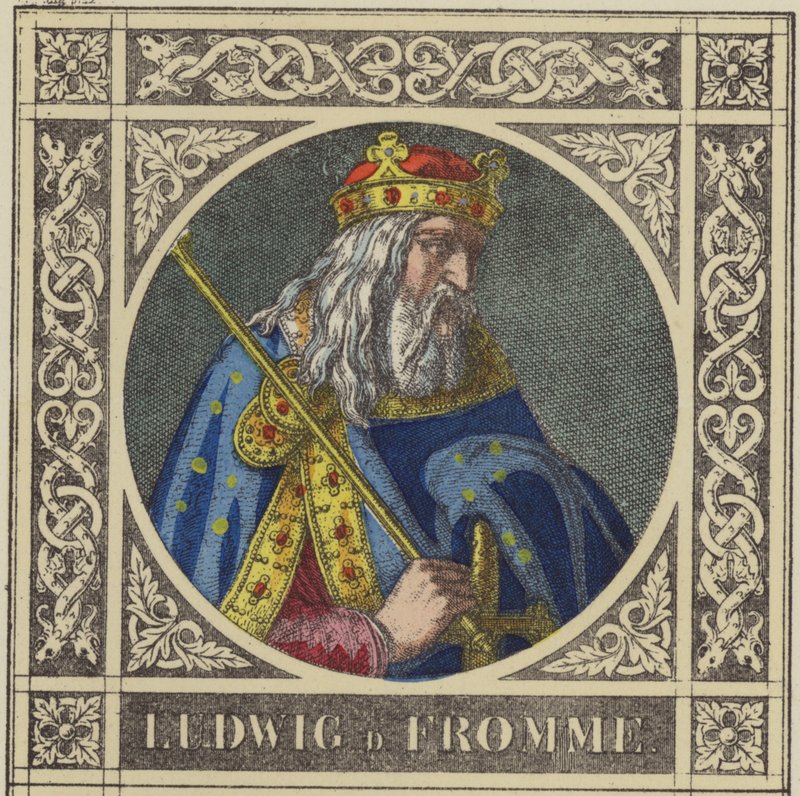 Louis the Pious, 814-840 by German School