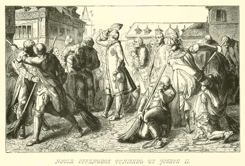 Noble Offenders Punished by Joseph II by German School