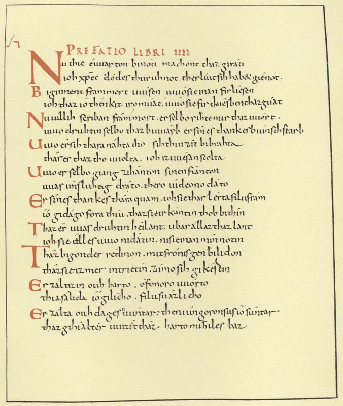 Page of the Paraphrase of the Gospel by German School