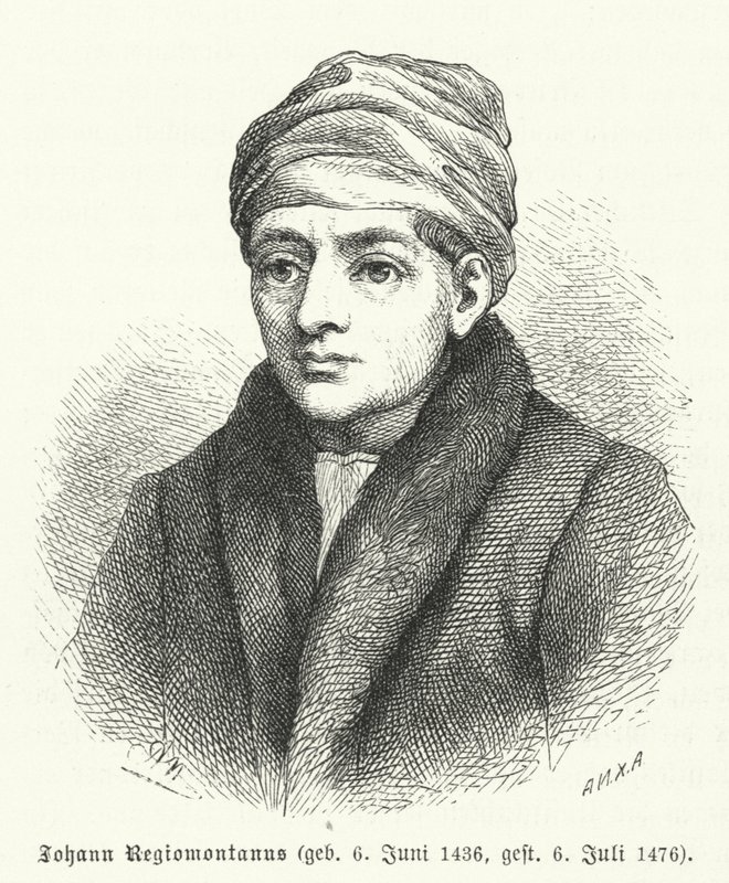 Regiomontanus, German Renaissance Mathematician and Astronomer (engraving) by German School