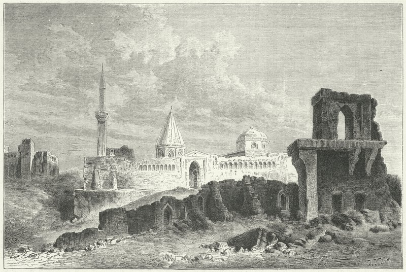 Ruins of the Palace of the Seljuks at Konya, Turkey by German School