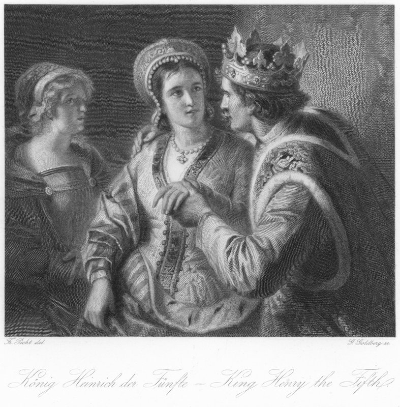 Scene from King Henry V by German School