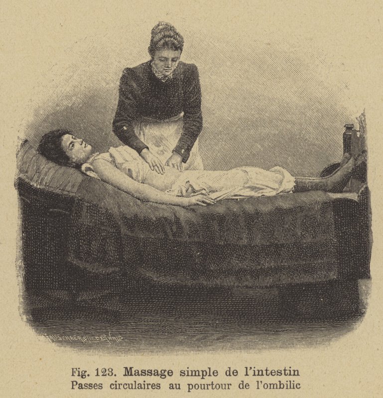 Simple intestinal massage by German School