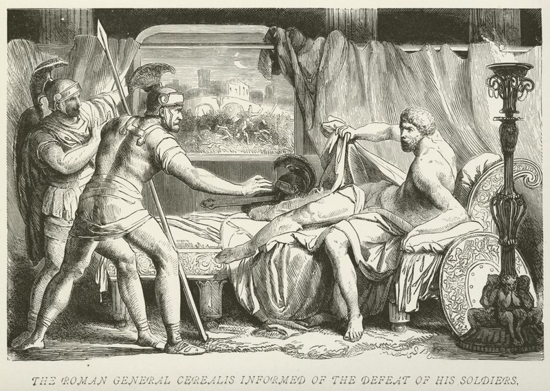 The Roman General Cerealis informed of the defeat of his soldiers by German School