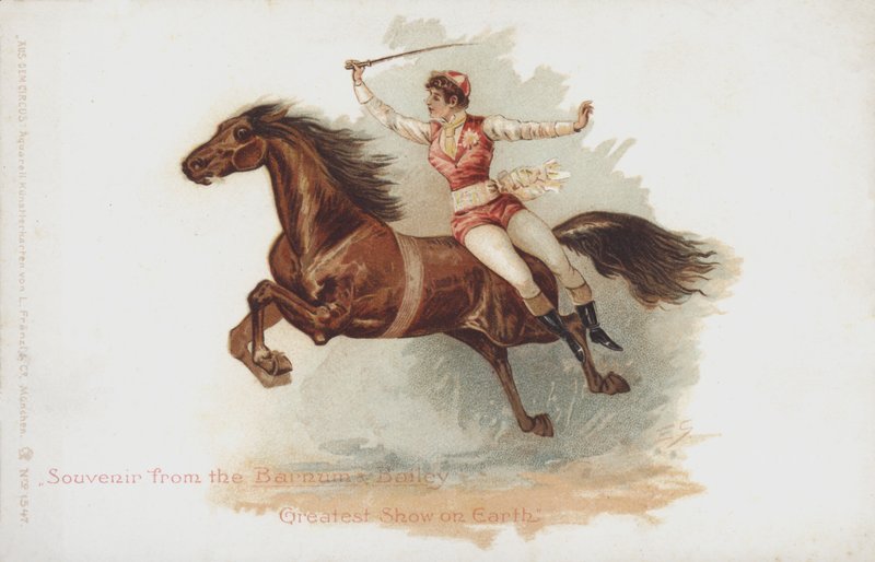 Woman Horse Rider of Barnum and Bailey