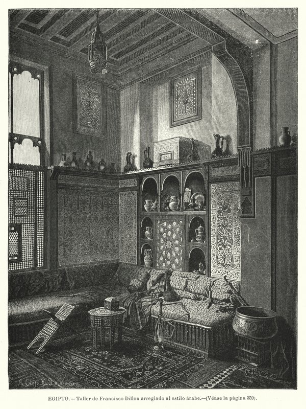 Workshop of Francis Dillon, Decorated in Arabic Style by German School