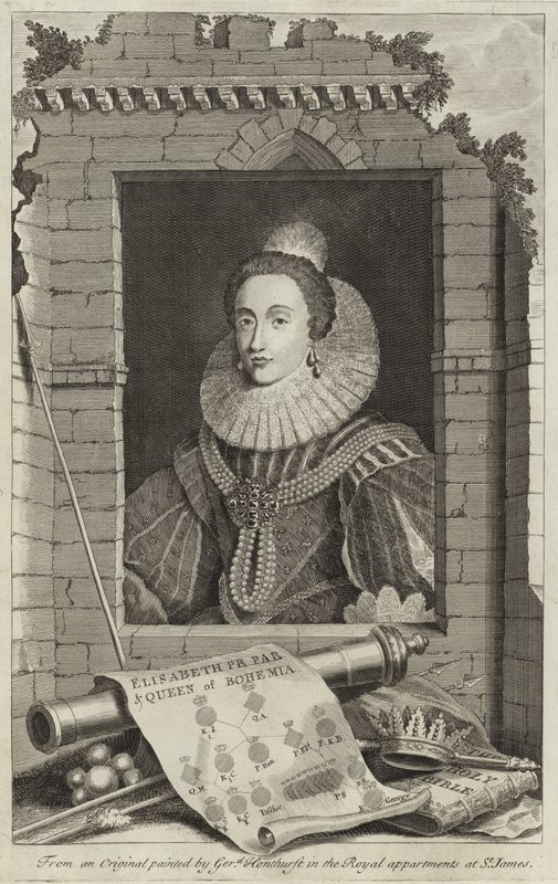 Portrait of Elizabeth Stuart, Queen of Bohemia by Gerrit van Honthorst