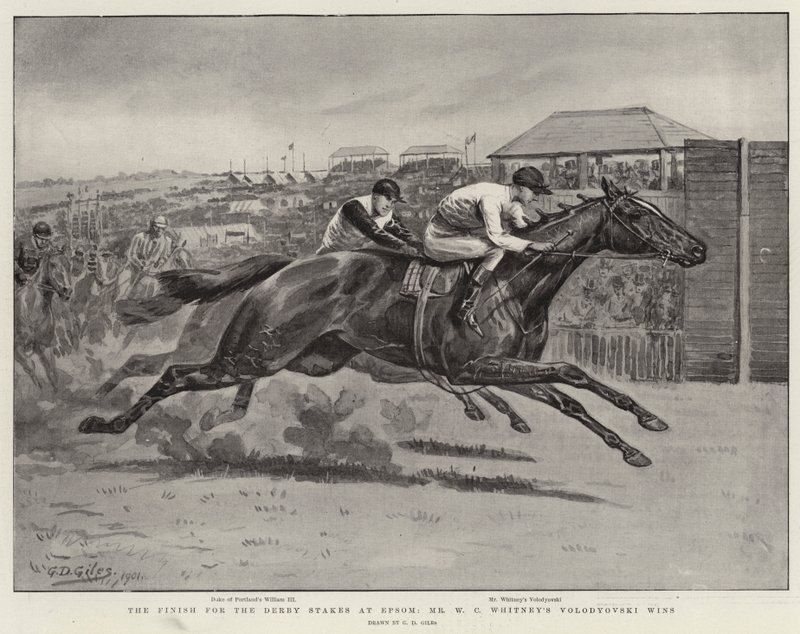 The Finish for the Derby Stakes at Epsom, Mr W C Whitney