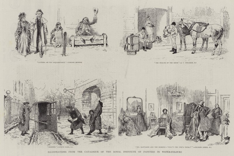 Illustrations from the Catalogue of the Royal Institute of Painters in Water-Colours by Gordon Frederick Browne