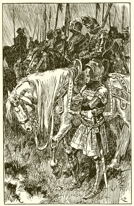 Englishmen Waiting for the Morning of the Battle of Agincourt by Gordon Frederick Browne