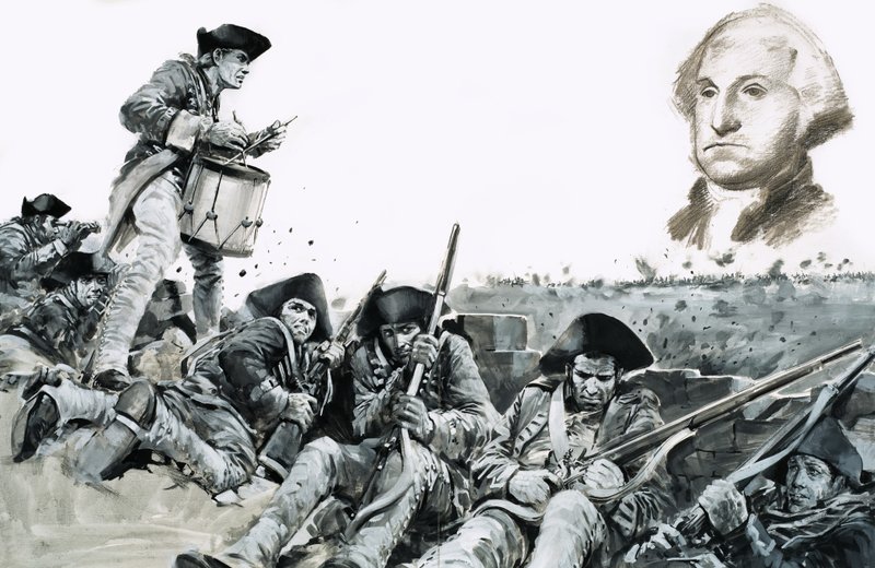 A drummer beats a request for parley at the Battle of Yorktown by Graham Coton