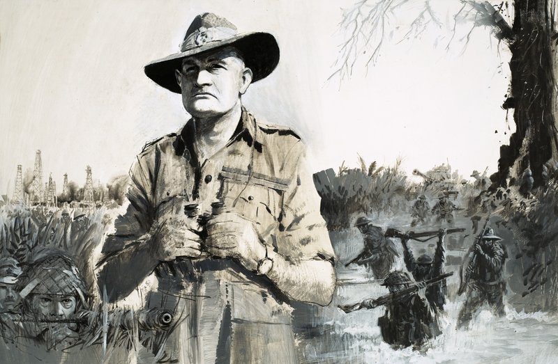 General Bill Slim, who led the victory against the Japanese in Burma by Graham Coton
