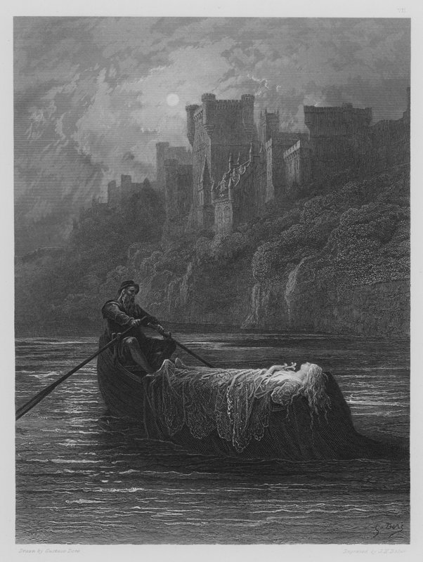 The Body of Elaine on Its Way to King Arthur
