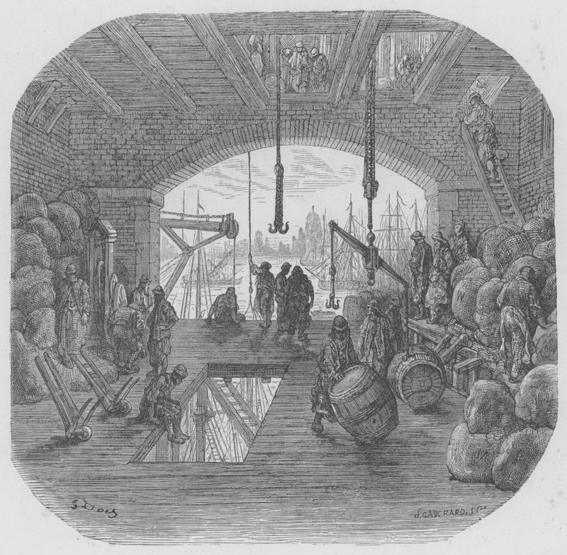 A Warehouse in the City by Gustave after Dore