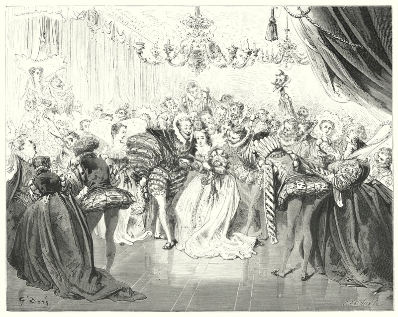 Cinderella (Engraving) by Gustave Dore