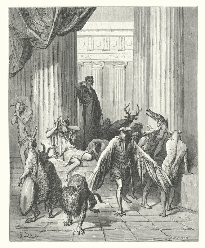 The Fables of La Fontaine: The Companions of Ulysses by Gustave Dore