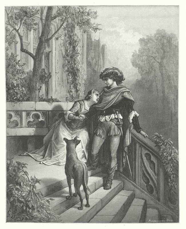 The Fables of La Fontaine: The Two Pigeons by Gustave Dore