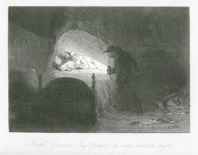 London streets: Nathaniel Crosier, Esq, passes a very Restless Night by Hablot Knight (1815 92) Browne