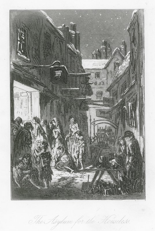London Streets: The Asylum for the Houseless by Hablot Knight (1815 92) Browne
