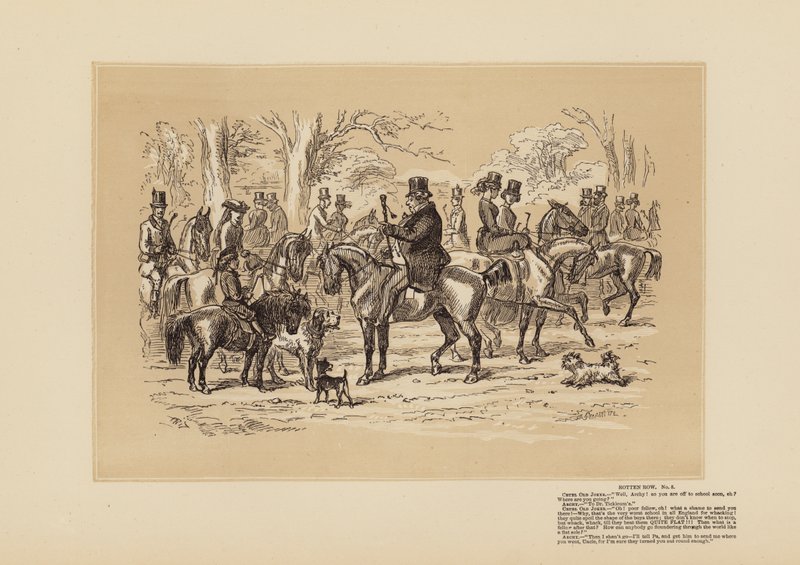 Rotten Row, No 5, What a Shame it is by Hablot Knight (1815 92) Browne