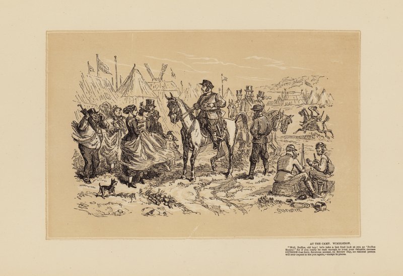 The Wimbledon Meeting, No 2, Fraternisation by Hablot Knight (1815 92) Browne