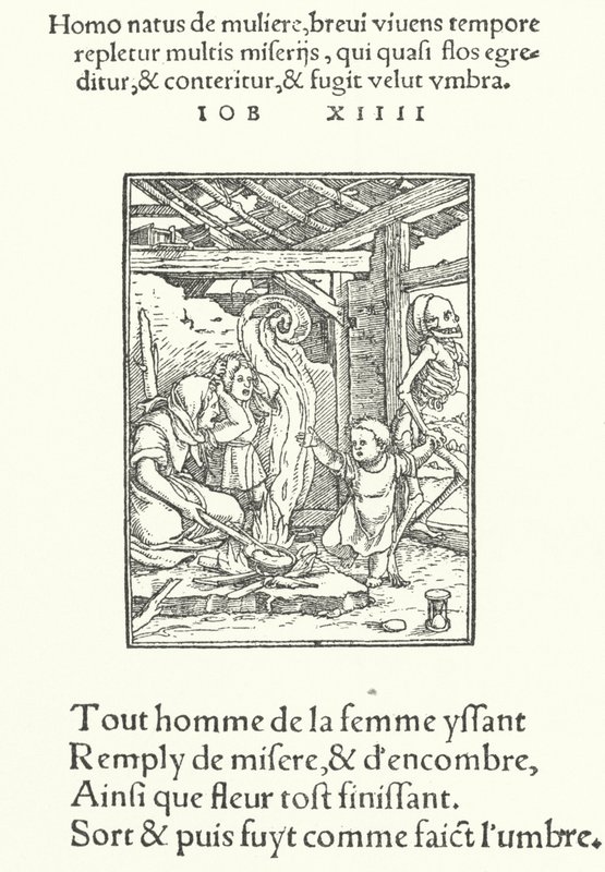 The Mother and Young Child (engraving) by Hans (after) Holbein the Younger