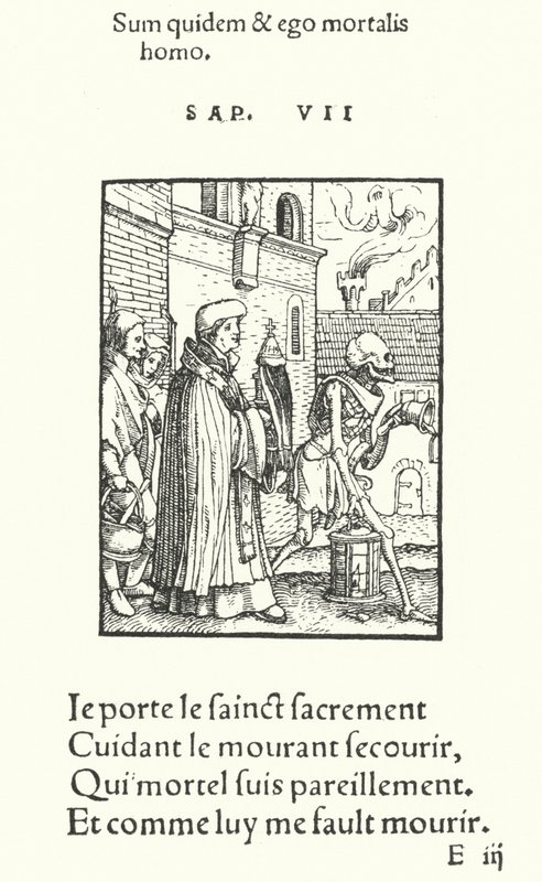 The Priest (engraving) by Hans (after) Holbein the Younger