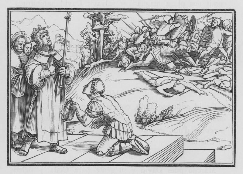 David Laments over Saul and Jonathan by Hans after Holbein the Younger