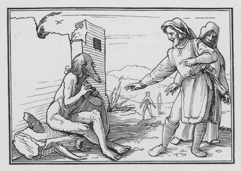 Eliphaz Reproves Job for Justifying Himself by Hans after Holbein the Younger
