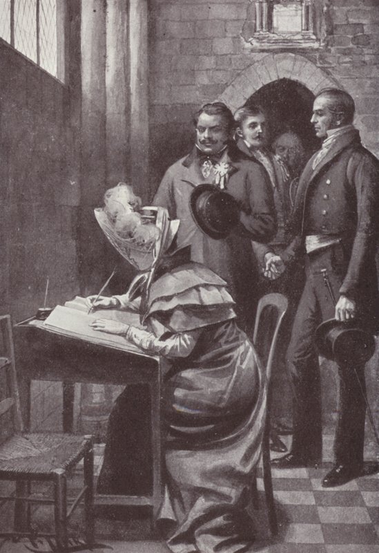 Illustration for Vanity Fair by William Makepeace Thackeray by Harold Hume Piffard