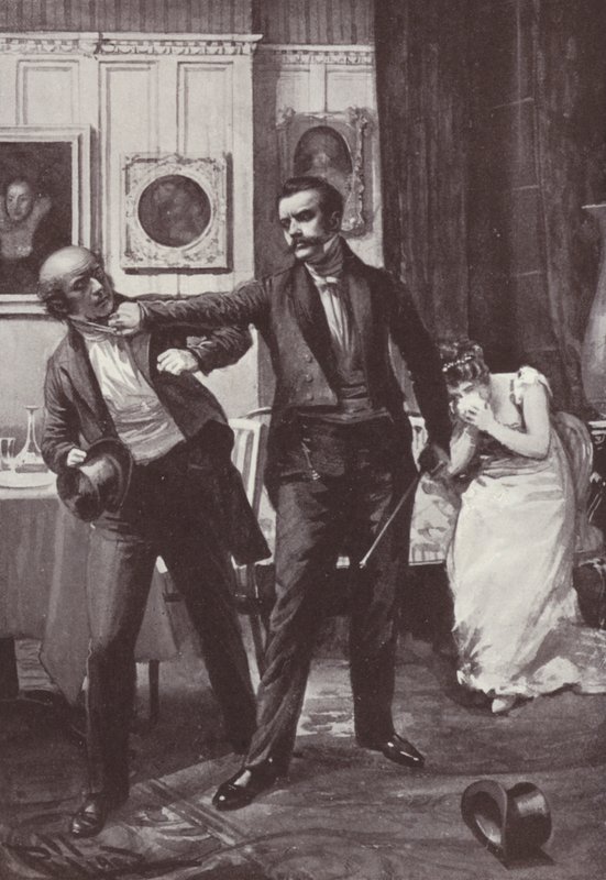 Illustration for Vanity Fair by William Makepeace Thackeray by Harold Hume Piffard