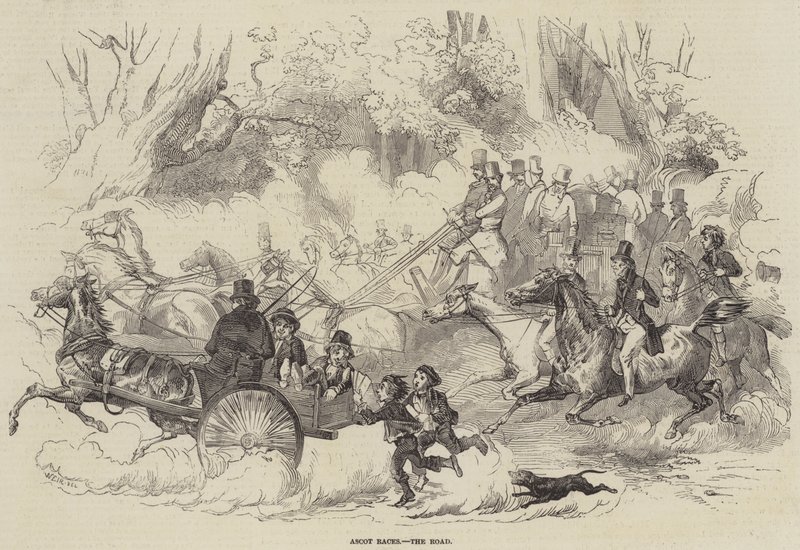 Ascot Races, the Road by Harrison William Weir