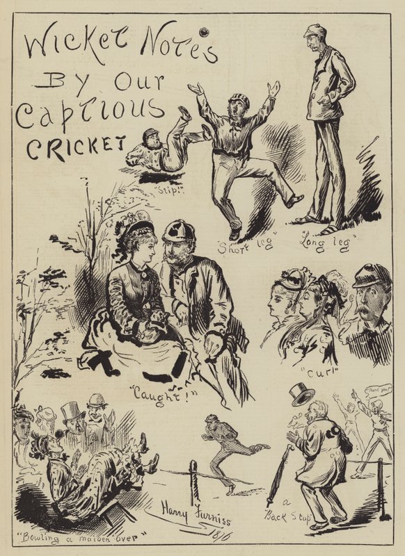 Wicket Notes by Our Captious Cricket by Harry Furniss