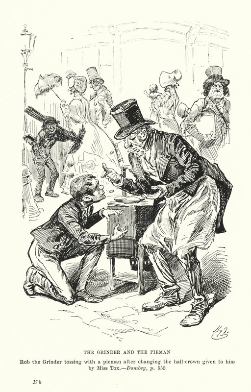Illustration for Dombey and Son by Charles Dickens by Harry (after) Furniss