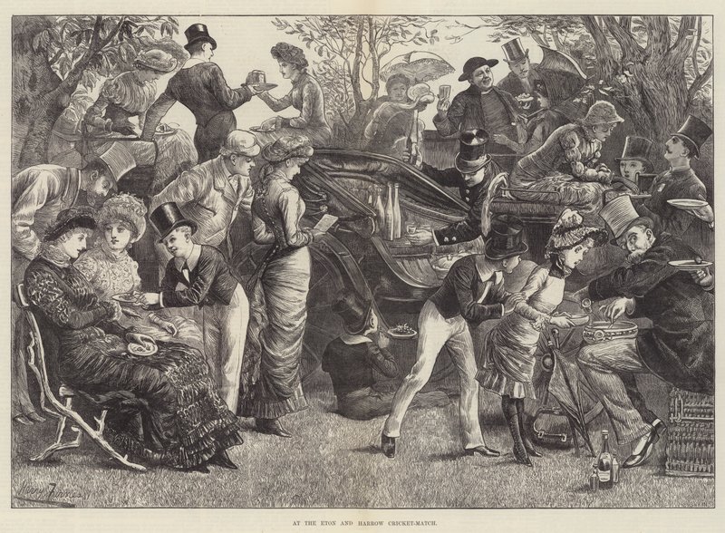 At the Eton and Harrow Cricket-Match by Harry Furniss
