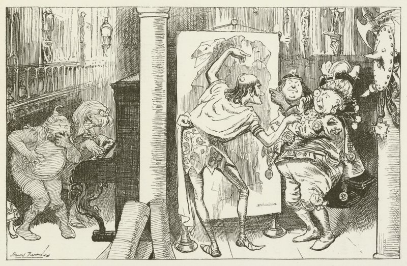 Illustration for Sylvie and Bruno by Harry Furniss