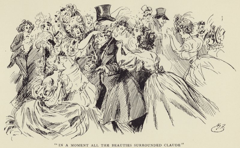 In a Moment all the Beauties surrounded Claude by Harry Furniss