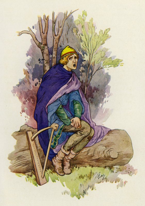 As he sat, the youth warbled a mournful ditty by Harry George Theaker