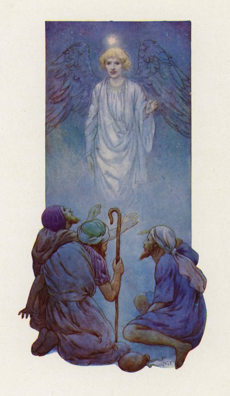 Fear not, said the angel by Harry George Theaker