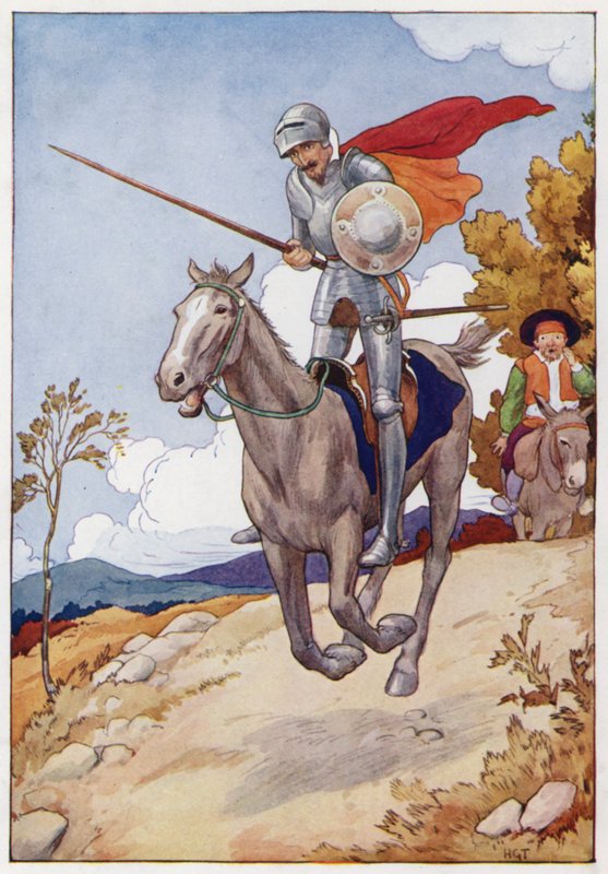 Illustration for Don Quixote by Harry George Theaker