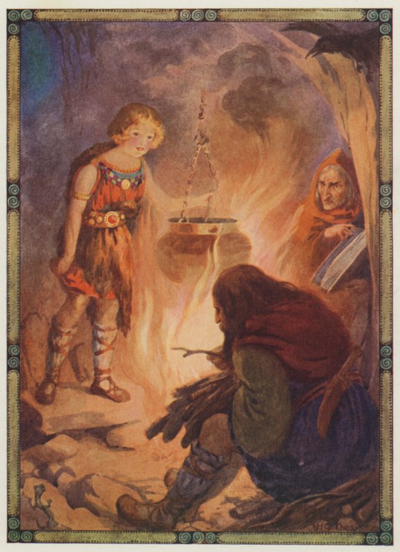 She found everything as it should be, Taliesin by Harry George Theaker