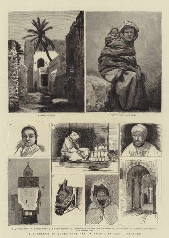 The French in Tunis, Sketches of Arab Life and Character by Harry Hamilton Johnston