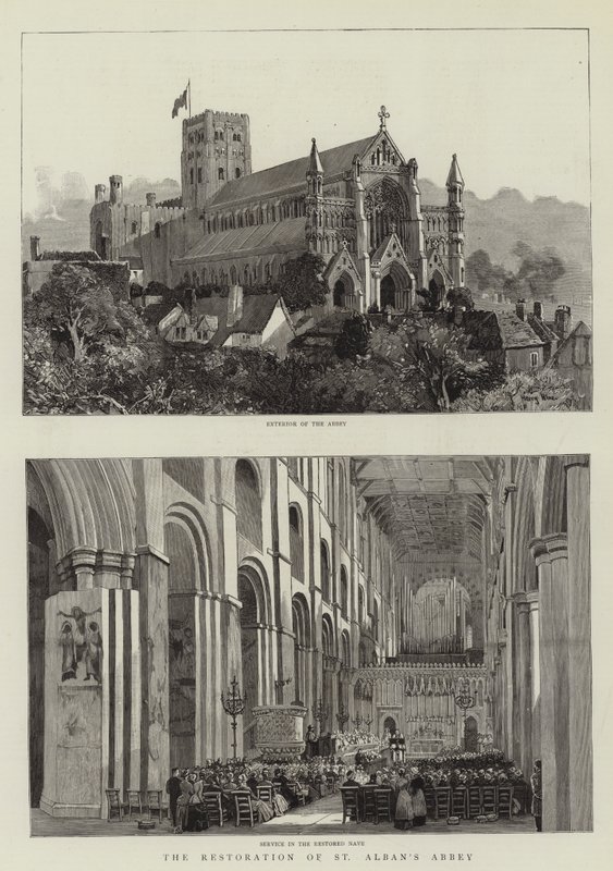 The Restoration of St Albans Abbey by Harry Hine