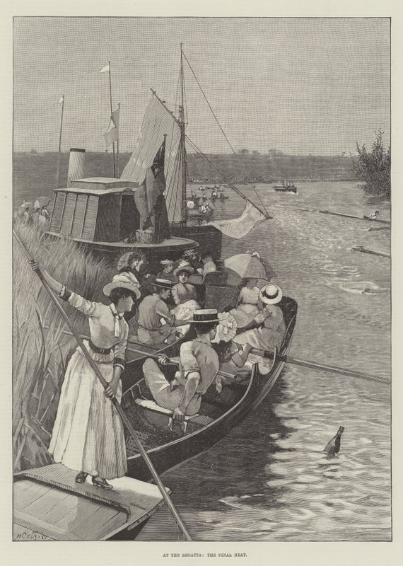 At the Regatta, the Final Heat by Hector Caffieri