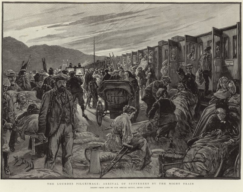 The Lourdes Pilgrimage by Henri Lanos