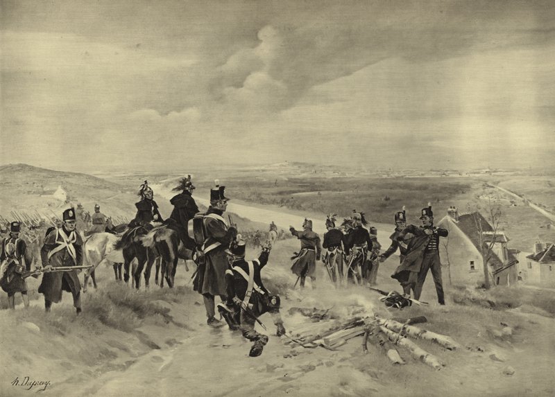 Battle of St Cloud, 1814 by Henri Louis Dupray